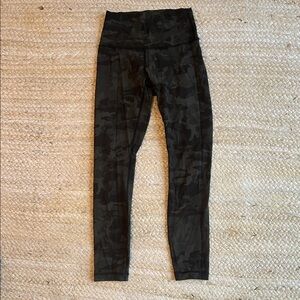 lululemon athletica Black Camo Leggings